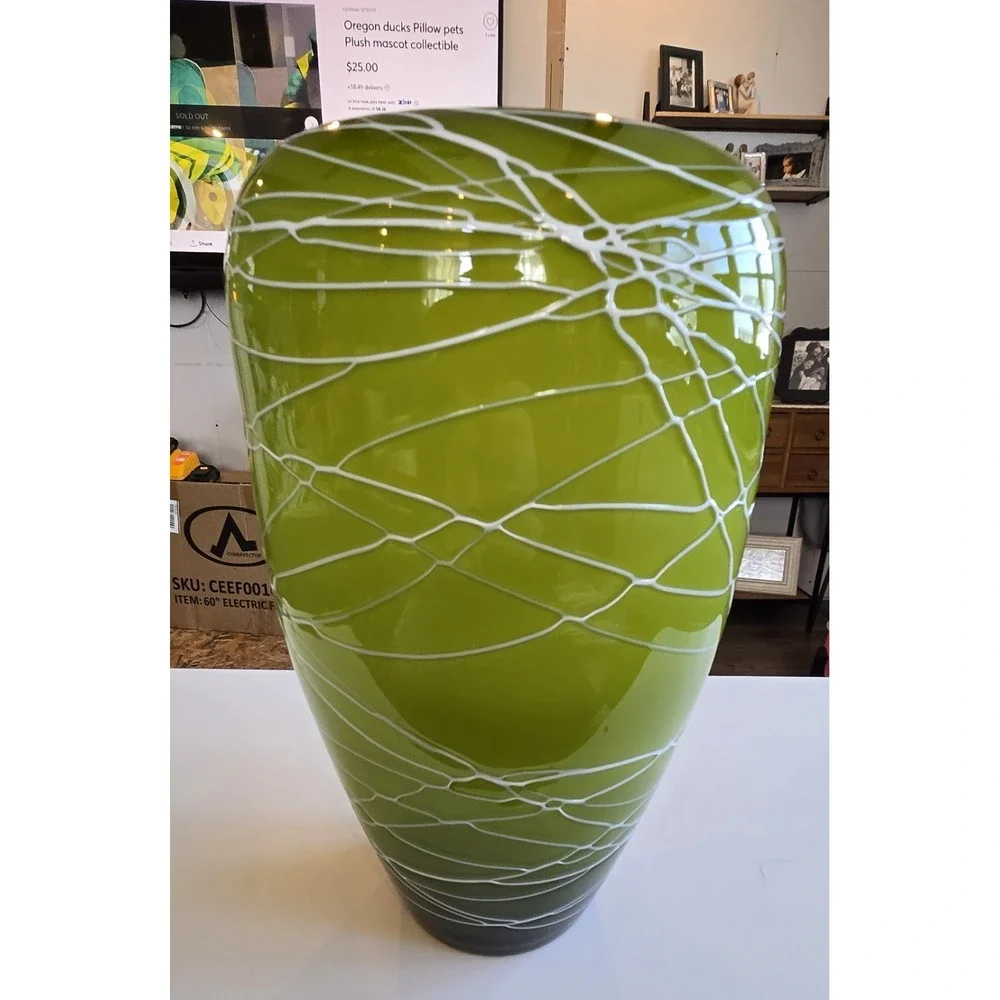 Vintage Murano Style Art Glass Vase 16